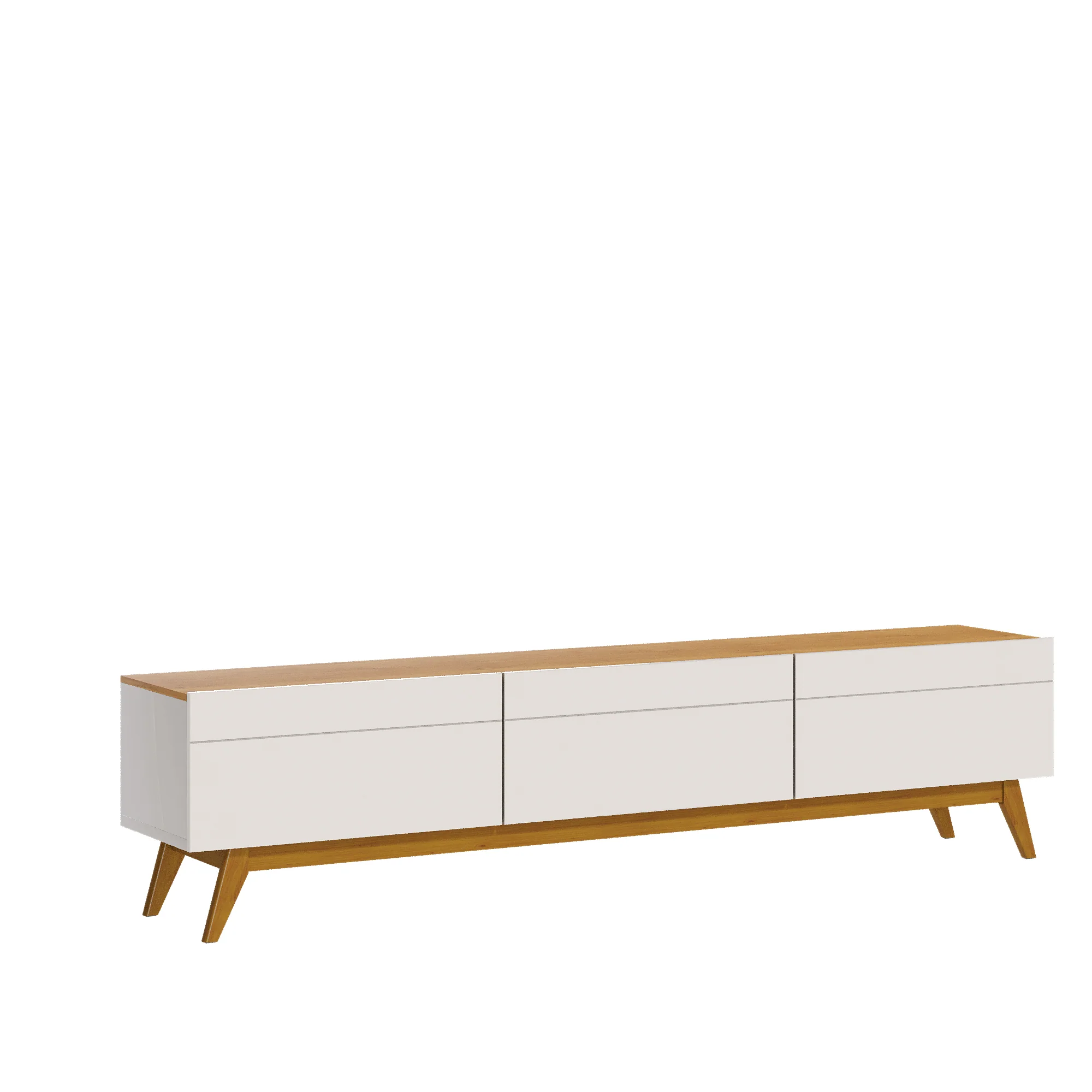 MEUBLE TV CLASSIC 3G 2.2 OFF WHITE/NATURE  10633