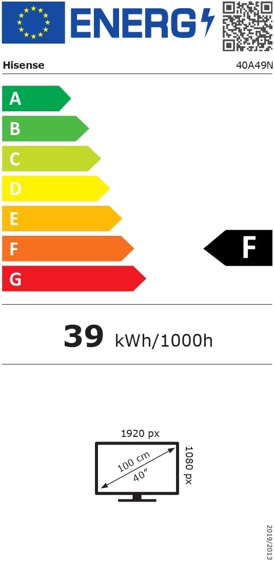 Hisense Smart TV 43 Pouces 43A6N 4K UHD, Dolby Vision, HDR, VIDAA avec Youtube, Netflix, Disney+, Canal +