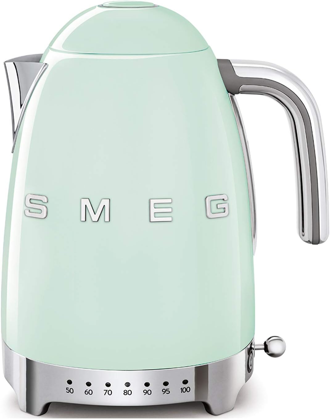 Smeg, Bouilloire à Température Variable KLF04BLEU 1,7 L, Plusieurs Température, Filtre Anticalcaire Lavable, Arrêt Automatique de Sécurité, Indicateur de Niveau d'Eau, Range Câble, 2400W, Noir