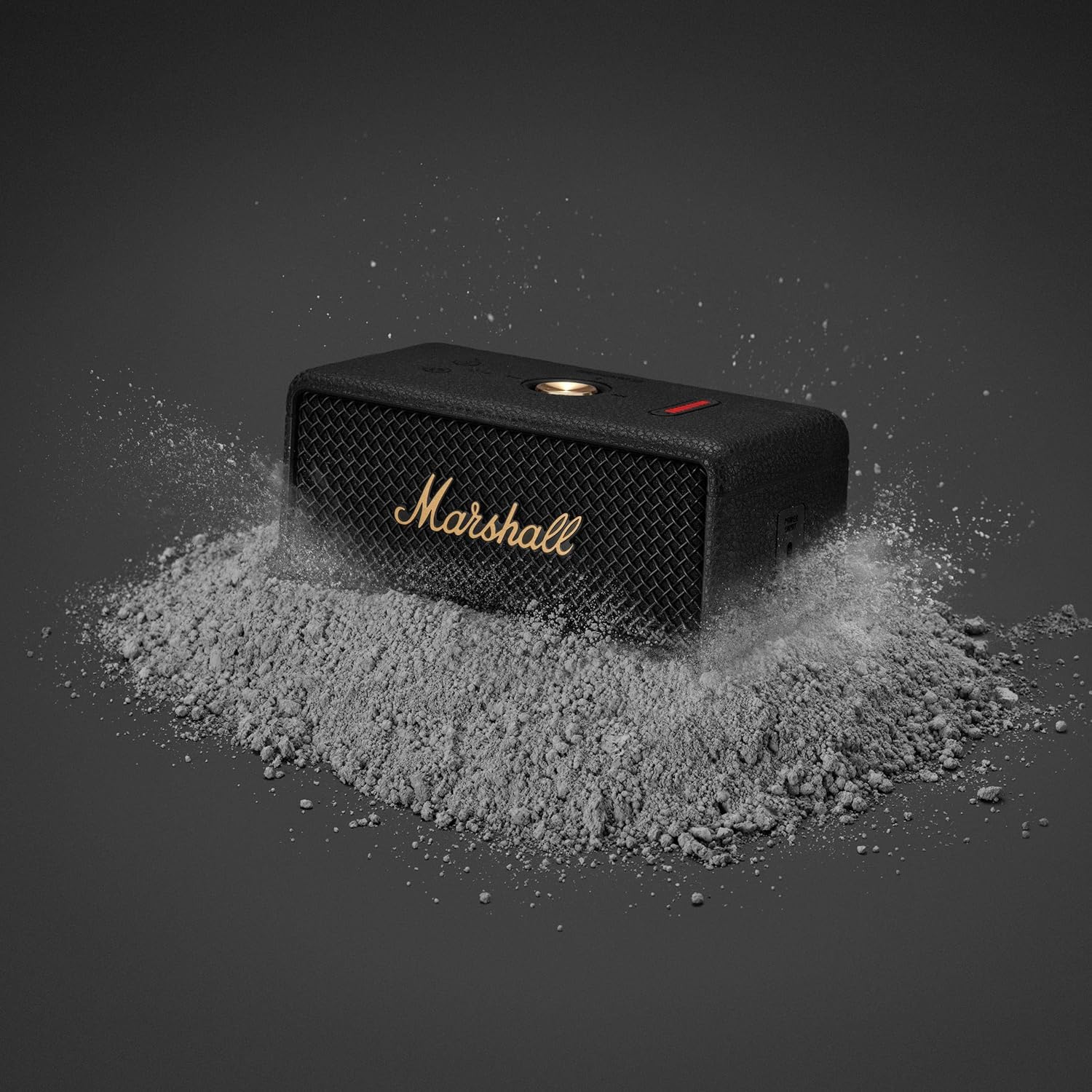 Marshall Emberton III Enceintes Bluetooth Portables, sans Fil, IP67 Résistant à la Poussière et à l'eau, Plus de 32 Heures de Lecture, Charge Rapide - Noir & Laiton