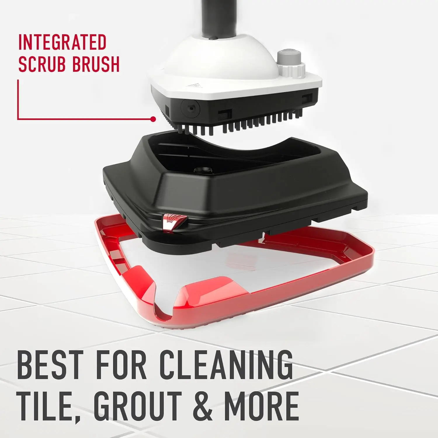 Hoover Steam Complete Pet Steam Mop, with Multi-Purpose Cleaning Tools, for Tile and Hard Floor, Removable Handheld Steamer, Steam Cleaner, WH21000, White