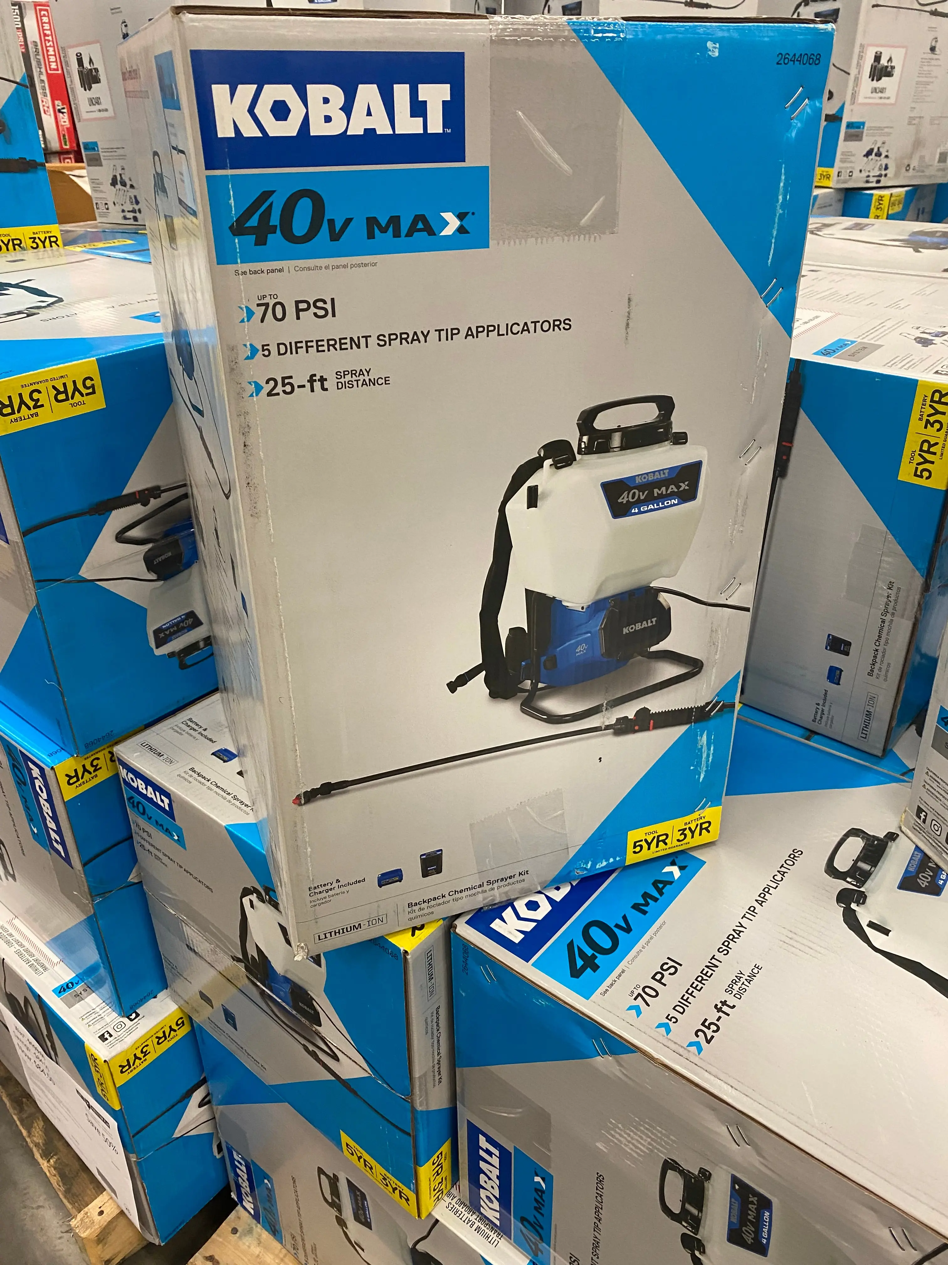 Kobalt 4-Gallon 40-volt Battery Operated Plastic Backpack Sprayer