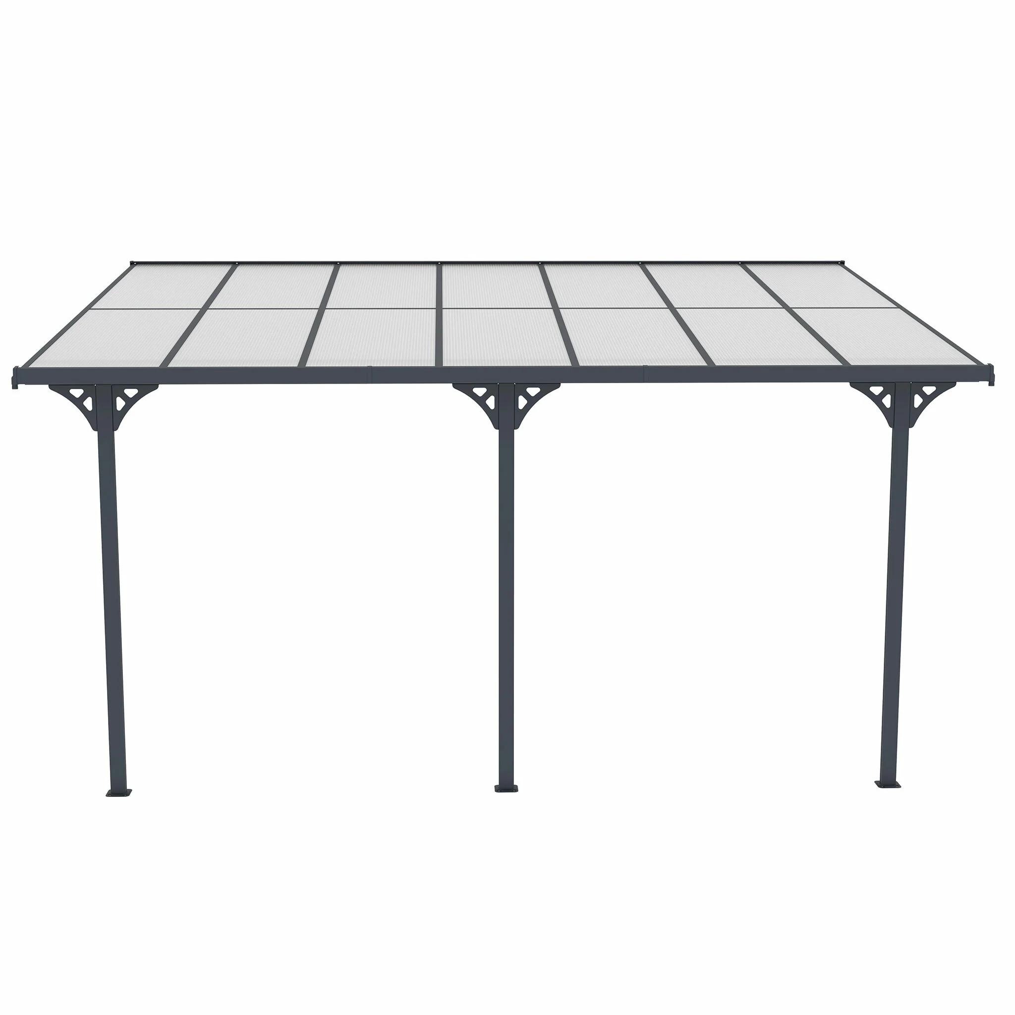 Fornorth Terrassenüberdachung 435x300x225-270cm