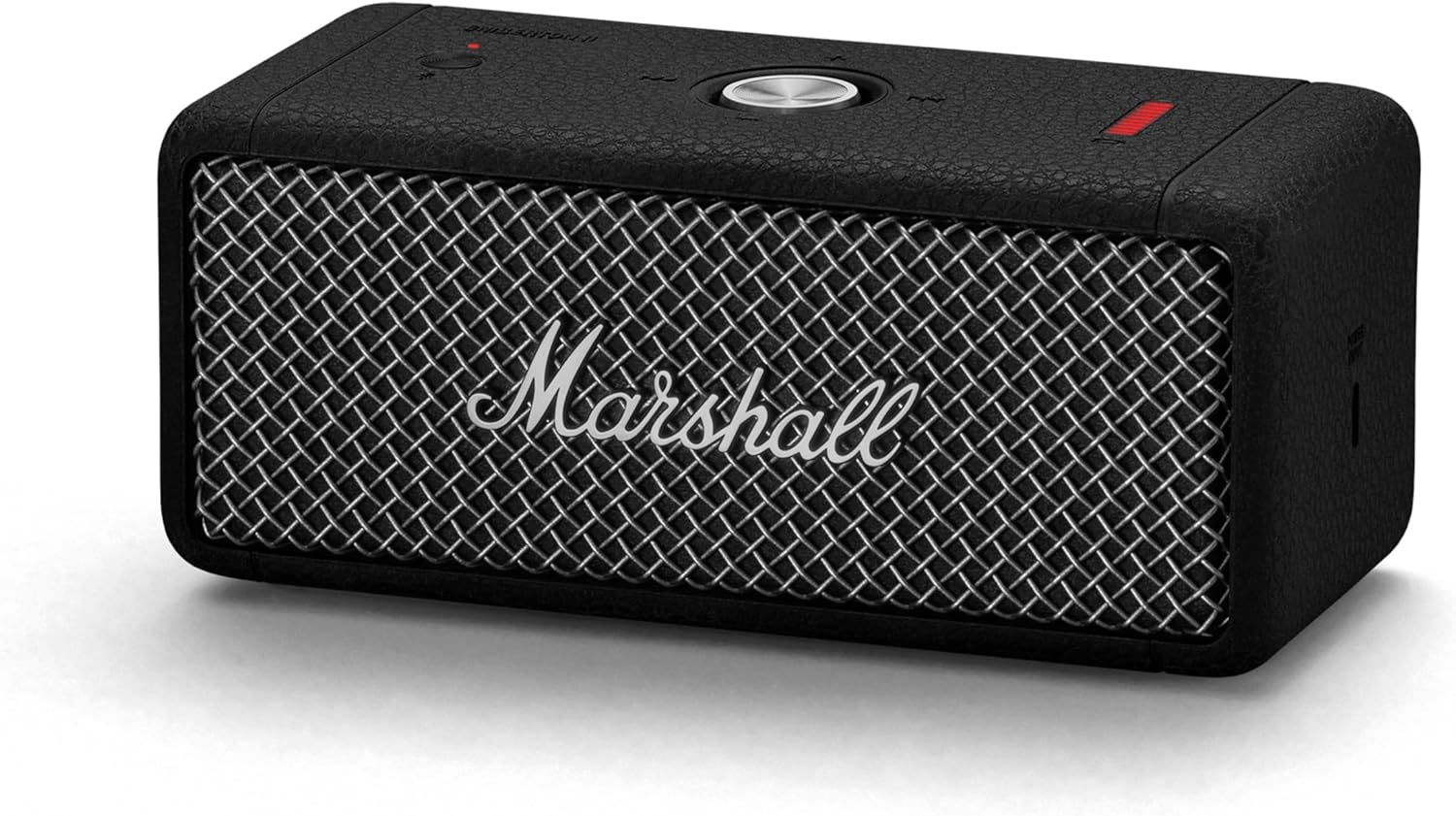Marshall Emberton III Enceintes Bluetooth Portables, sans Fil, IP67 Résistant à la Poussière et à l'eau, Plus de 32 Heures de Lecture, Charge Rapide - Noir & Laiton