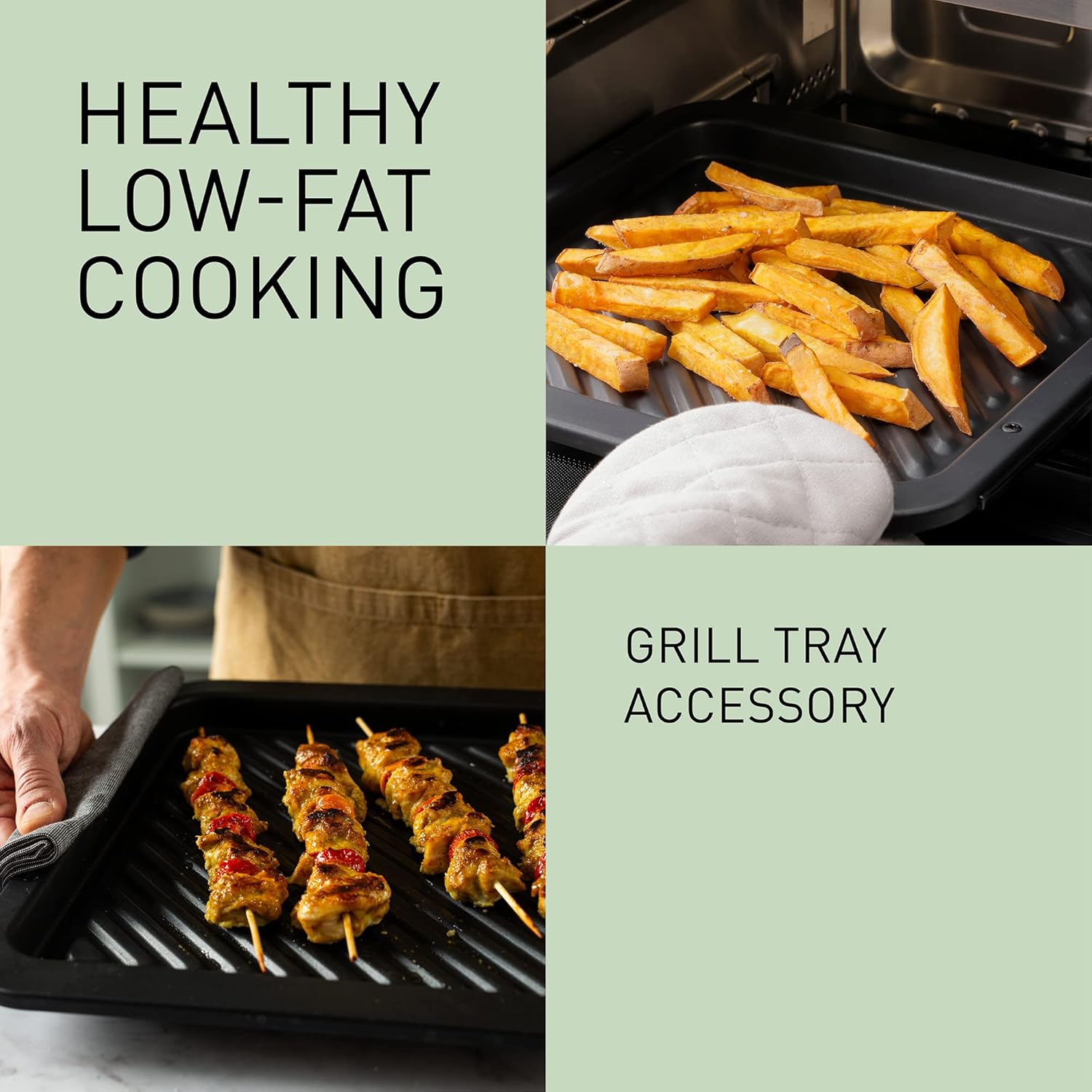 Panasonic NN-DS59NMETG Four à micro-Ondes Combiné 4-en-1 avec Gril, 27 Litres, 1000W, Cuisson à Deux niveaux, Capteur Genius, 32 Programmes Automatiques, Plateau Gril, Nettoyage Facile, Noir