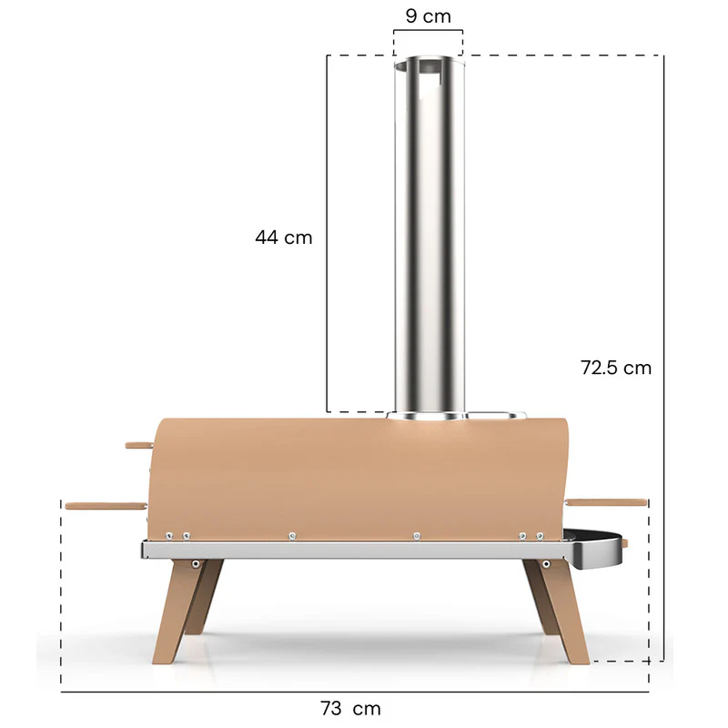 Four à Pizza PIANA à pellets Sable Ziipa