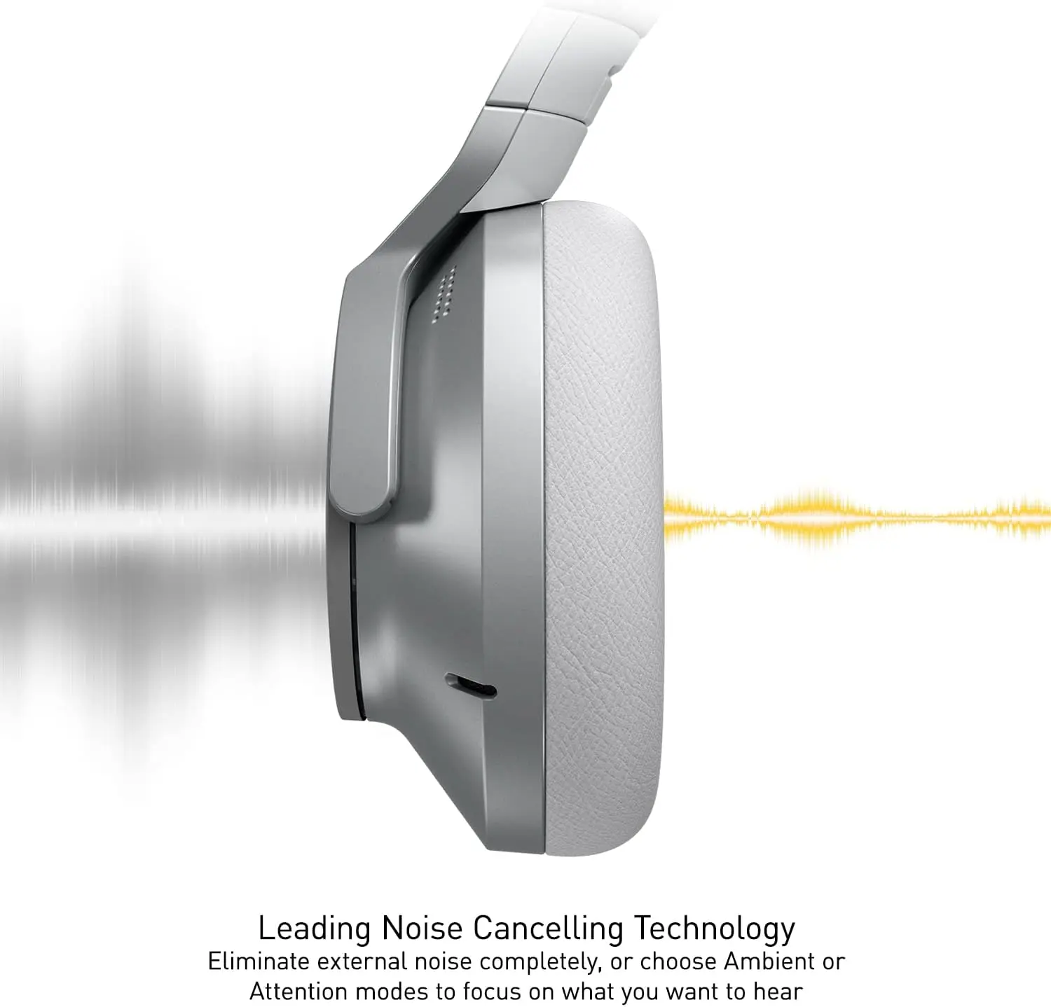 Technics Wireless Noise Cancelling Headphones, 50 Hours Battery Life, High-Fidelity Bluetooth Headphones with Multi-Point Connectivity, Impressive Call Quality, and Comfort Fit - EAH-A800-S Silver