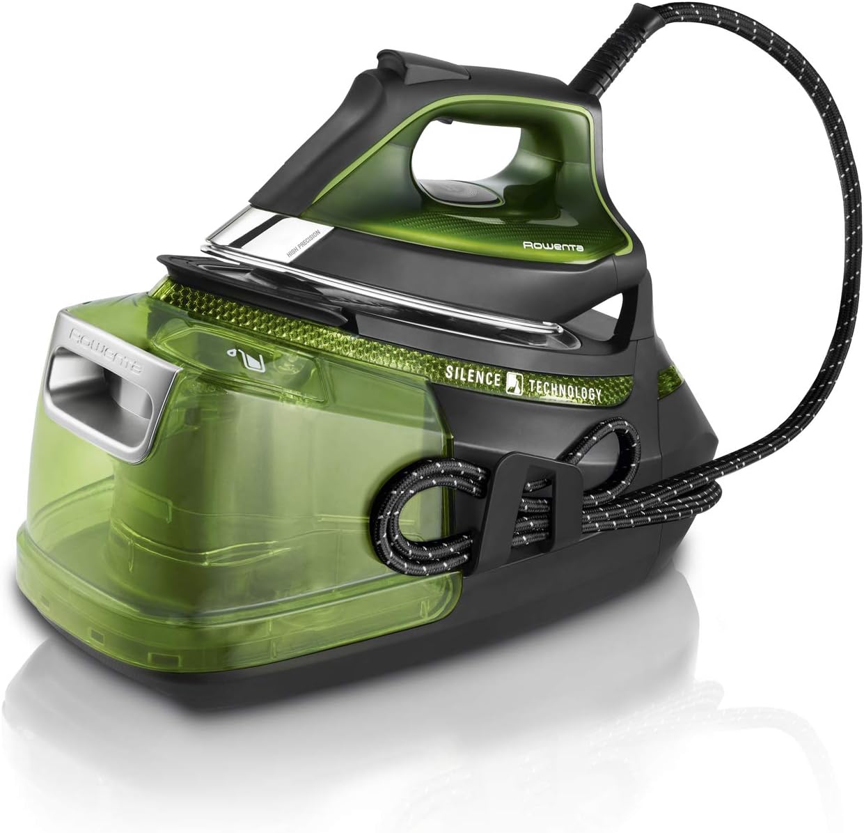 Rowenta Silence Steam Pro Centrale vapeur, Haute pression 8 bars, Fonction pressing 580g/min, Silencieuse, Fabriqué en France DG9246F0