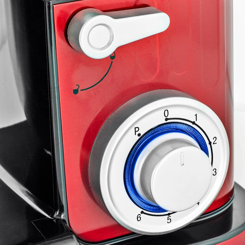 Robot pétrin inox avec mouvement planétaire ANTARA rouge Kitchencook