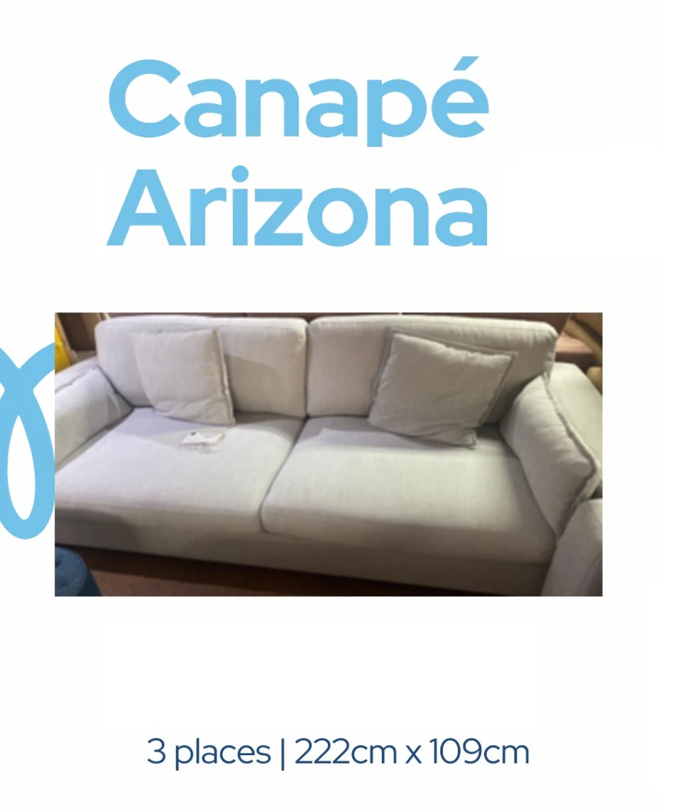 CANAPE ARIZONA 3PLACES*222cm