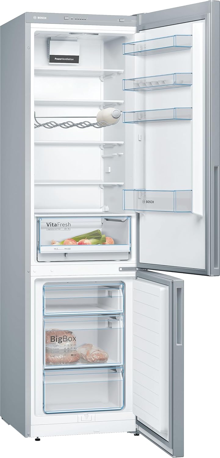 Bosch KGV39VLEAS, Série 4, Réfrigérateur combiné pose-libre, 201 x 60 cm, Inox