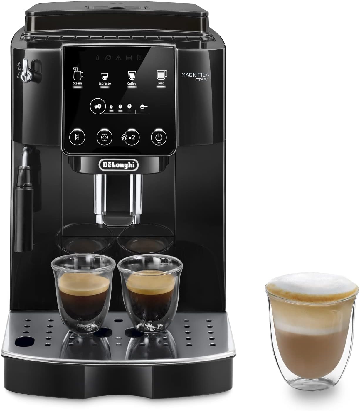 De'Longhi Magnifica S Smart Machine a Café Grain ECAM230.13.B, Machine Expresso et Cappuccino, 1.8L, 1450W, Noir [Exclusif Amazon]
