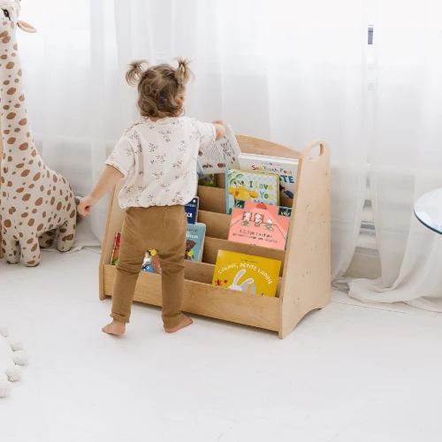Bibliothèque enfant - Rangement livres chambre enfant Montessori 1-5 ans