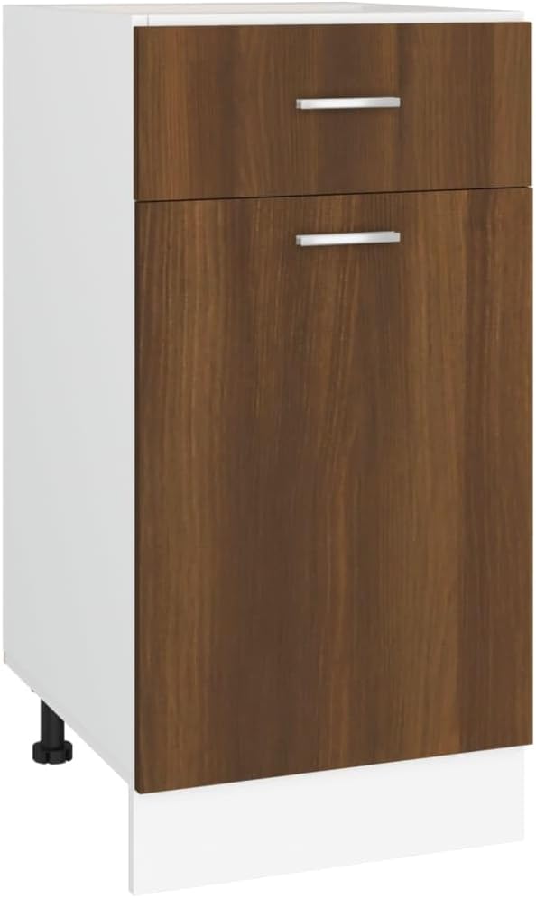 vidaXL Armoire à Micro-Ondes Placard Armoire de Rangement Meubles de Cuisine avec 4 Etagères Intérieur Maison Gris Béton 60x57x207 cm Aggloméré