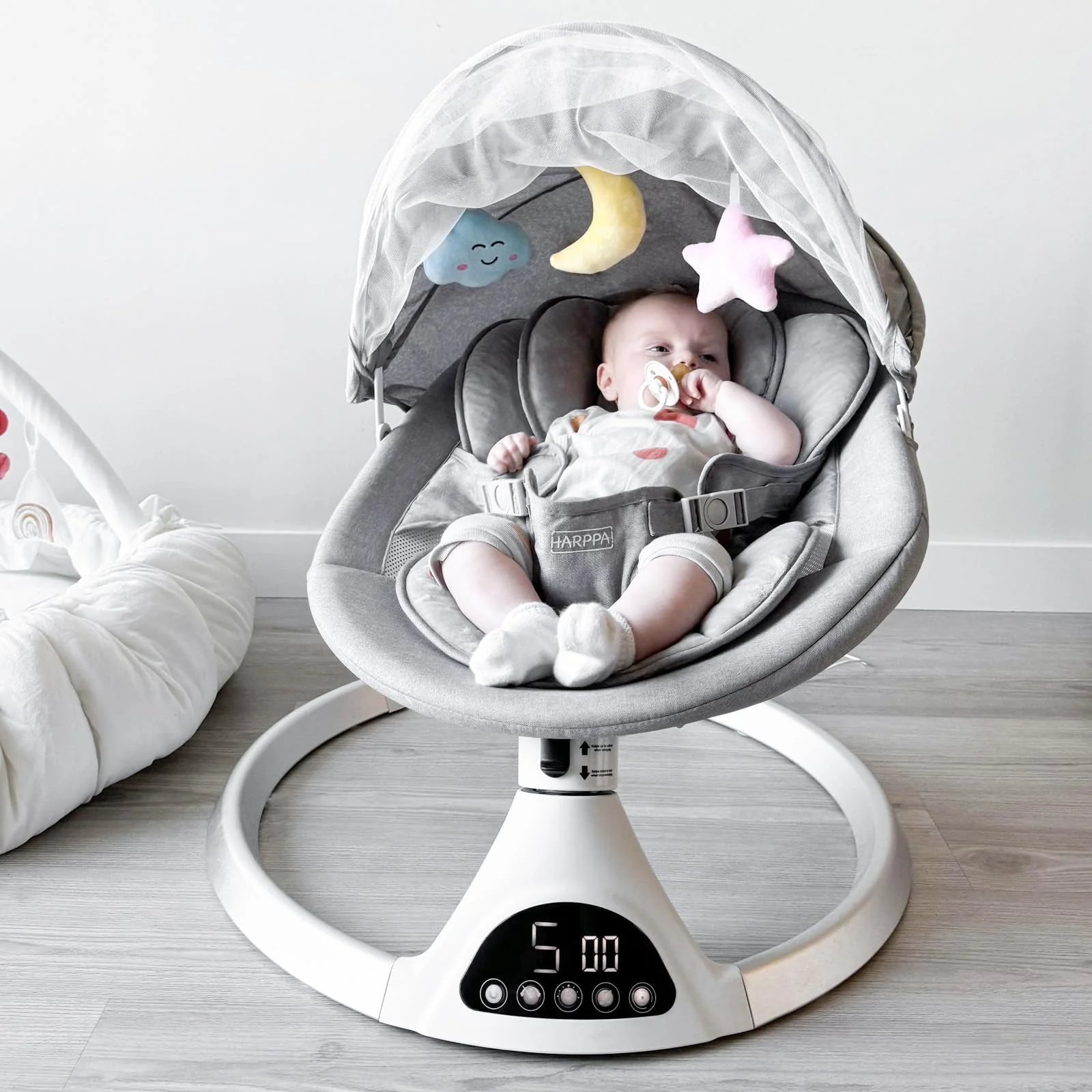 HARPPA Electric Baby Swing for Infants to Toddler with 5 Speed