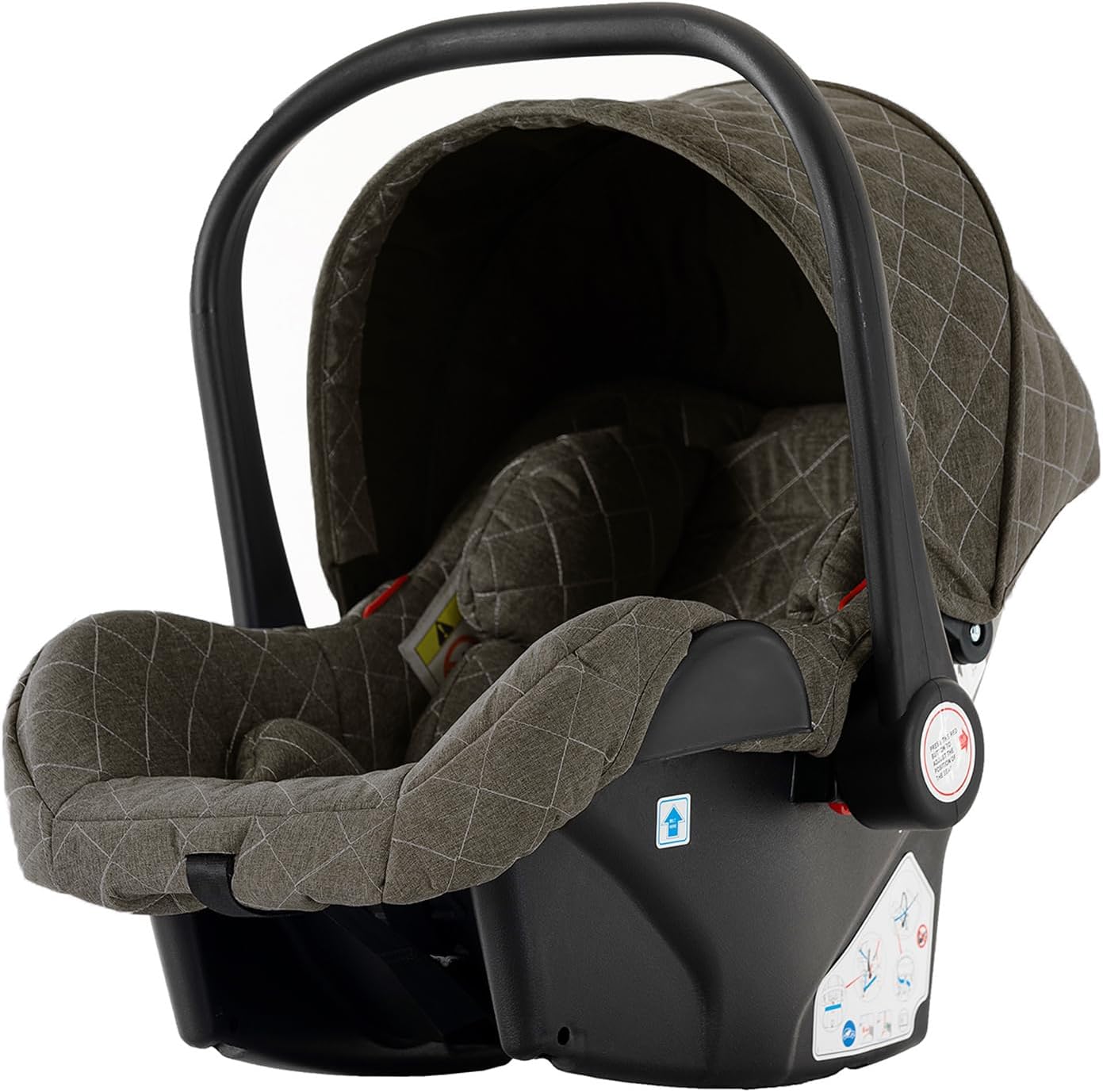 NADDLILY Poussette 3 en 1, Poussette Bebe avec Conception Portable Pliable en Un Clic, Pousette 3 en 1 avec Poussée Réversible Bidirectionnelle, Poussette Canne avec Accessoires (V9 Black)