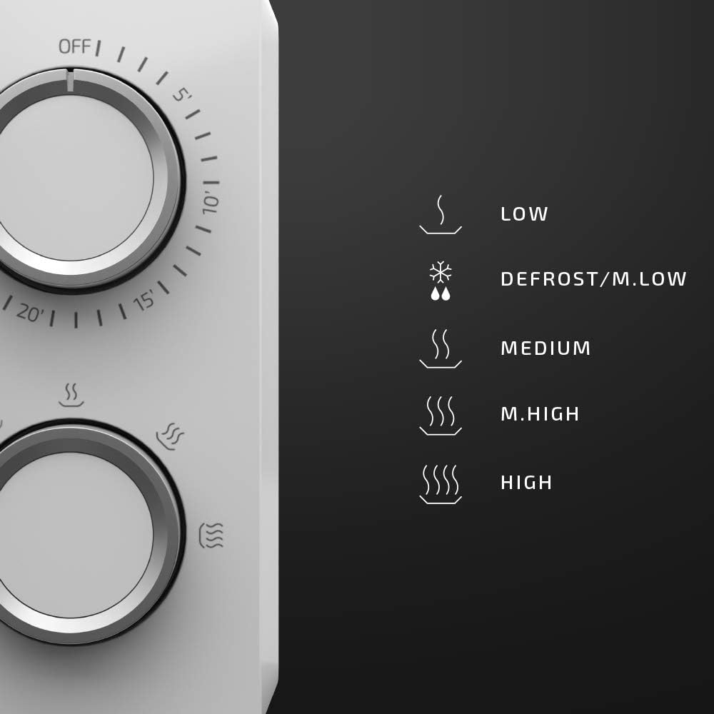 Cecotec Four à micro-ondes ProClean 9110 FullINOX avec grill 1000 W, 30 litres, 5 niveaux de puissance, 8 programmes, minuterie de 60 minutes, revêtement Ready2Clean, design avant miroir