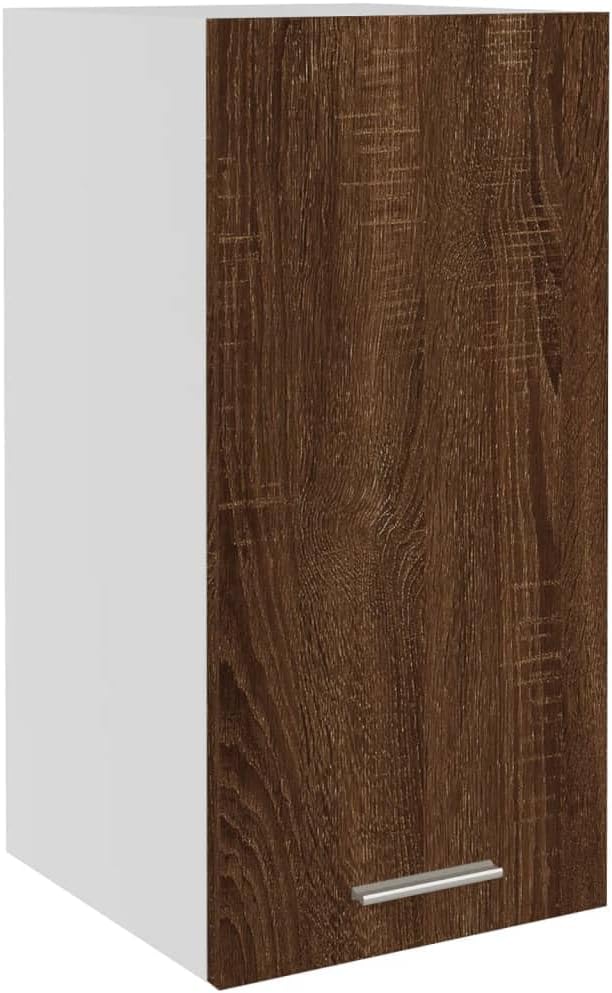 vidaXL Armoire à Micro-Ondes Placard Armoire de Rangement Meubles de Cuisine avec 4 Etagères Intérieur Maison Gris Béton 60x57x207 cm Aggloméré