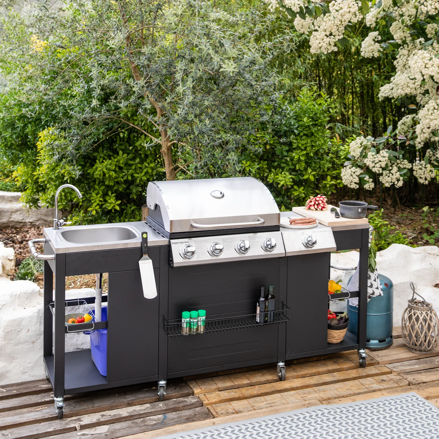 Cuisine d'extérieur TEXAS - 4+1 brûleurs Happy Garden