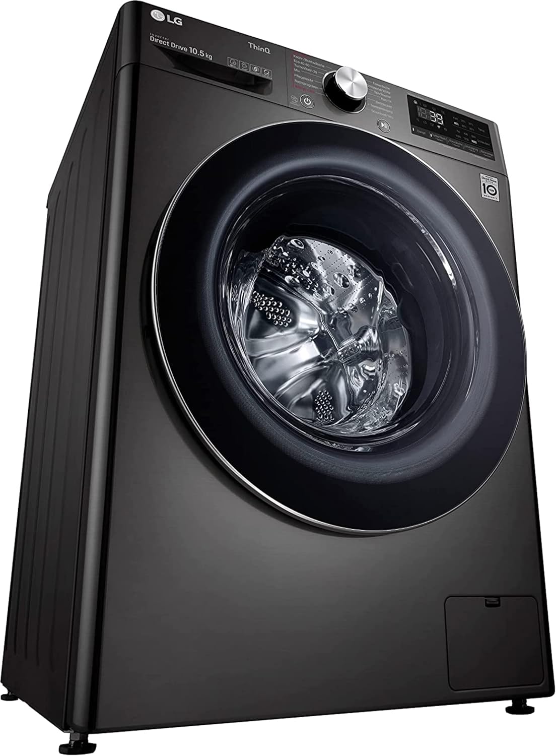 LG F4WV7080, Klasse A, Frontlader-Waschmaschine 8 kg, 1400 U/Min, AI Direct Drive, Wi-Fi, Tiefenreinigung mit Dampf, Groe Kapazitt, TRIPLE A, Auentür aus Sicherheitsglas, 62 x 60 x 85 cm  Wei