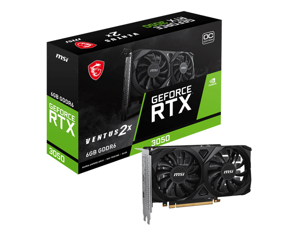 MSI GeForce® RTX 3050 Ventus 2X 6G OC