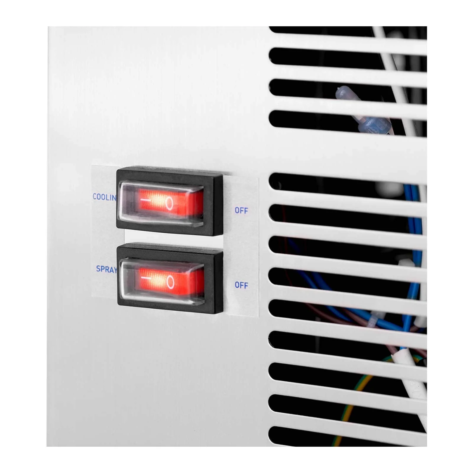 Distributeur de boissons réfrigéré 3 x 10 litres fontaine à jus avec robinet (contenance : 3 x 10 l, puissance : 320 w, fonctions : réfrigération, agitation) 14_0005301