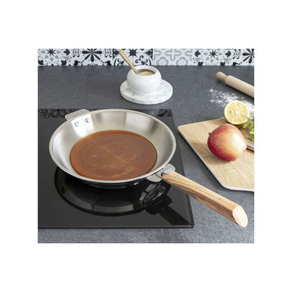 Poêle inox Casteline amovible 32cm Cristel