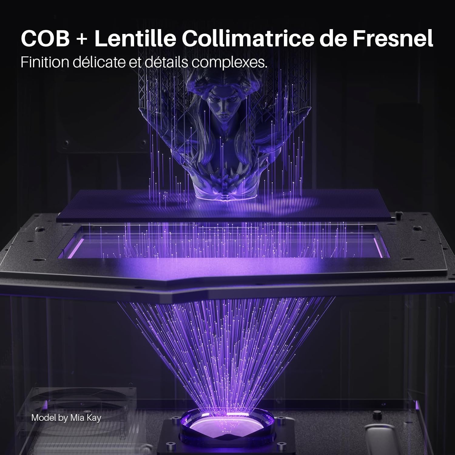 ELEGOO Saturn 4 Ultra Imprimante 3D Résine, LCD Mono 12K de 10 Pouces, Haute Vitesse de 150 mm/h, Nivellement Automatique et Intelligente, Transfert WiFi, Taille d'impression 218,88x122,88x220 mm³