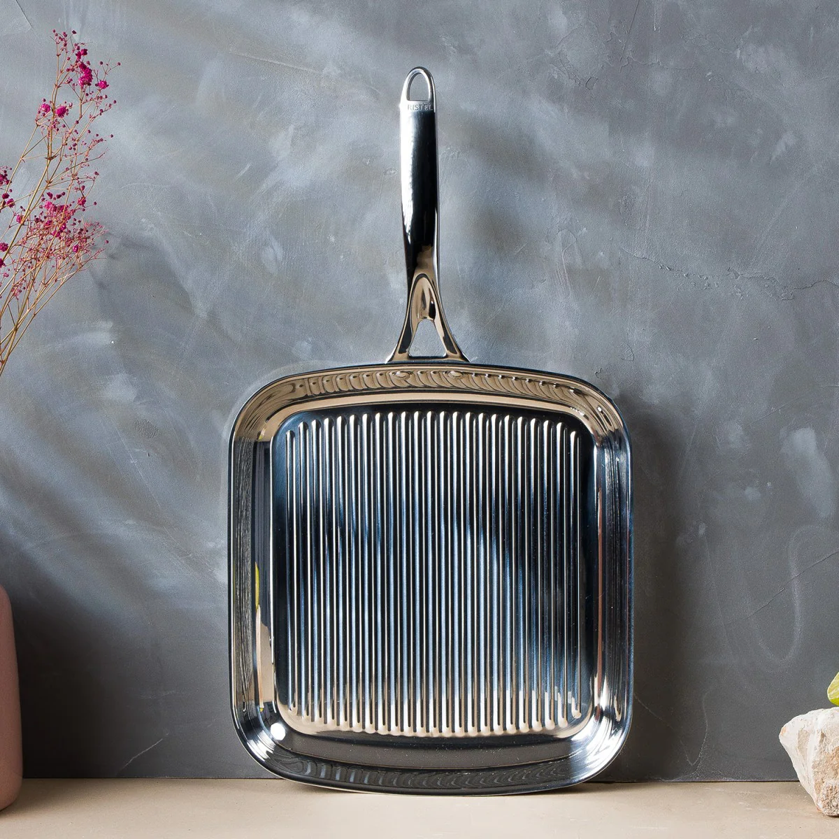 Gril carré inox Castel'Pro fixe Cristel