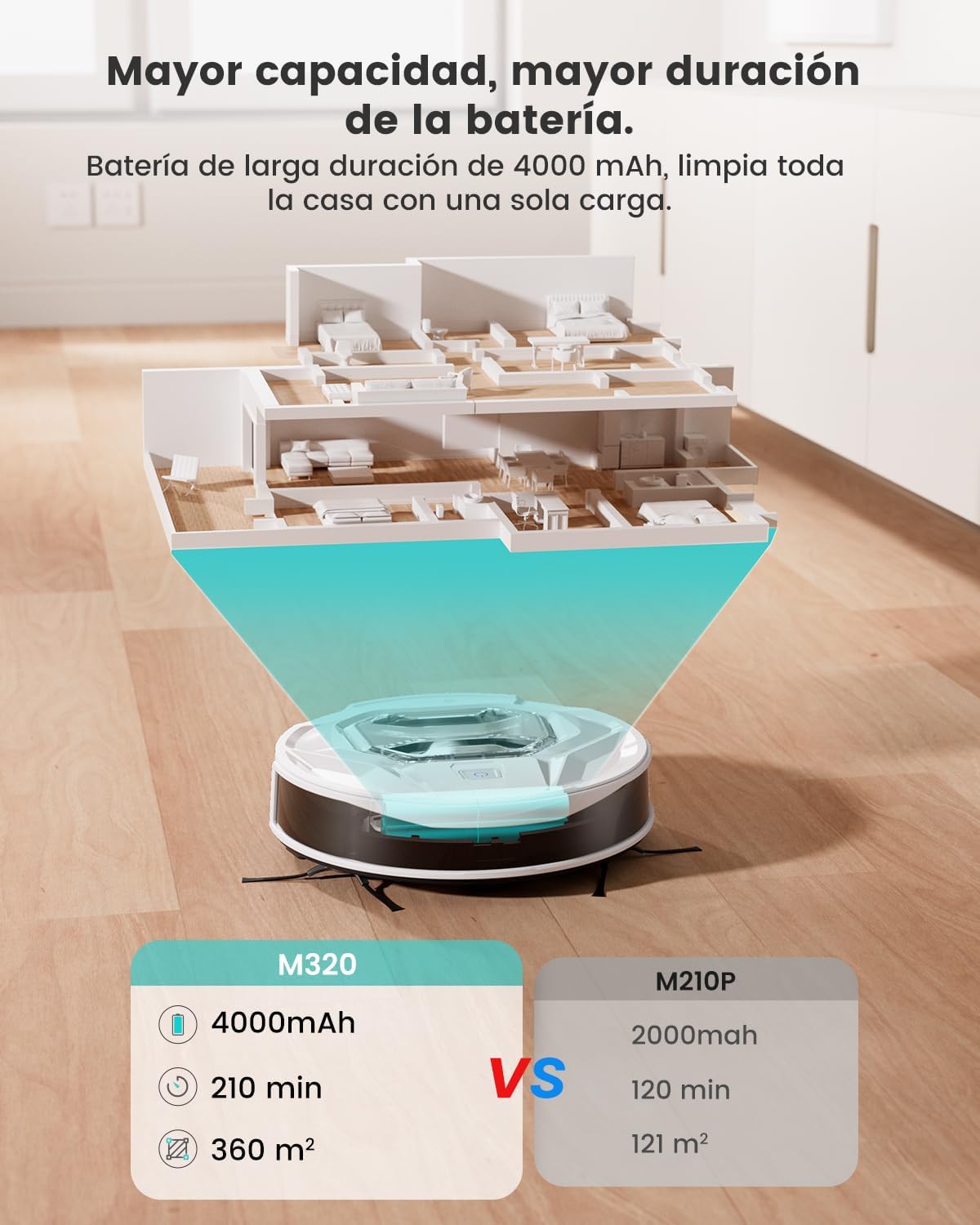 Lefant Aspirateur Robot, Robot Aspirateur 4500Pa Puissance d'Aspiration, Évitement Précis des Obstacles, Anti-Enchevêtrement Idéal pour Les Poils d'animaux, Cheveux et Sols Durs,Contrôle par App/Alexa
