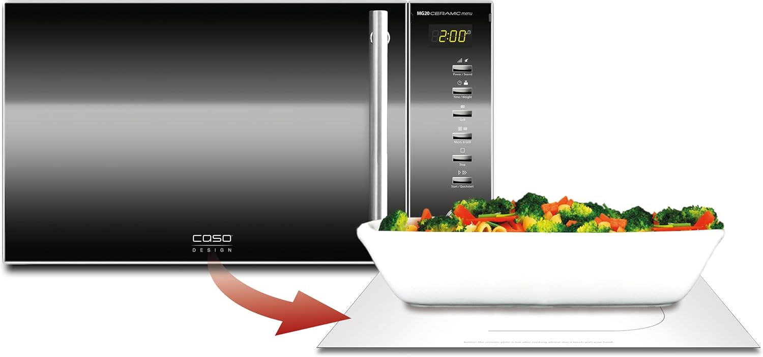 Caso Micro-ondes MG Ceramic Menu 2 in 1 20 l Edelstaahl