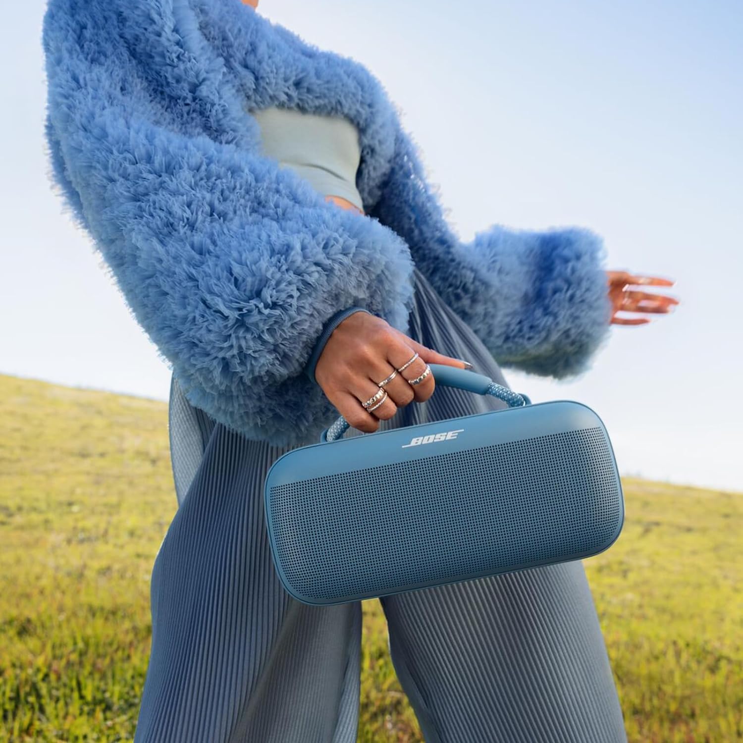 Bose Enceinte Portable Soundlink Max, Grosse Enceinte Bluetooth étanche, Jusqu’à 20 Heures d’autonomie, USB-C, entrée AUX 3,5 mm intégrée, Noir