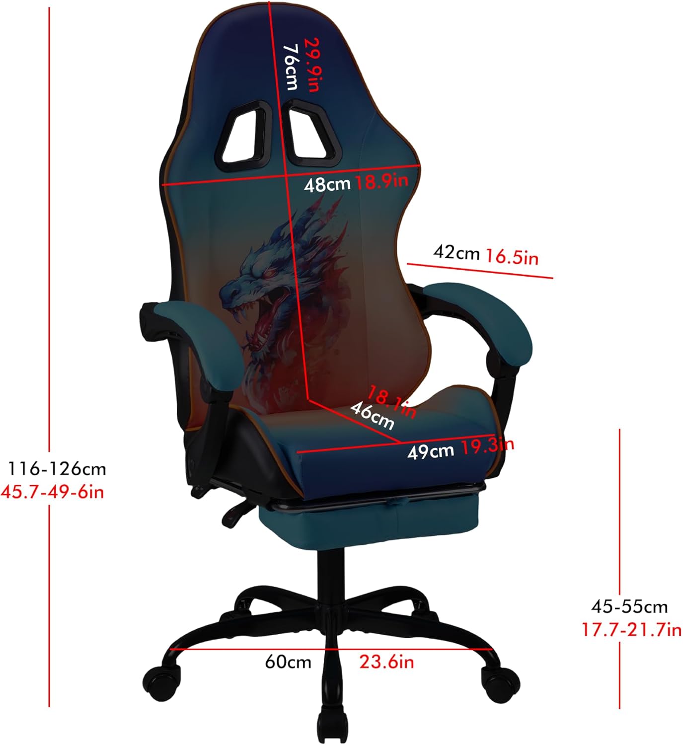 play haha. Chaise de Jeu Chaise de Bureau Chaise pivotante Chaise d'ordinateur Chaise de Travail Chaise de Bureau Chaise Ergonomique Chaise de Course Chaise en Cuir (avec Repose-Pieds)