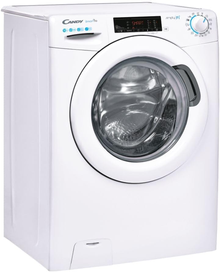 CANDY CO 12105TE/1-S Lave-linge Hublot Smart Pro, 10 kg, 1200 tr/min, Classe E, Blanc