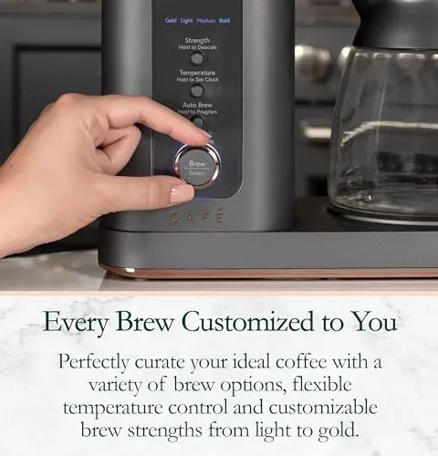 Café Specialty Drip Coffee Maker | 10-Cup Insulated Thermal Carafe | WiFi Enabled Voice-to-Brew Technology | Smart Home Kitchen Essentials | SCA Certified, Barista-Quality Brew | Matte Black