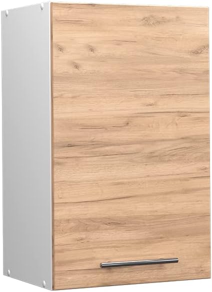 Vicco Meuble pour Four Fame-Line, Blanc Haute Brillance/Blanc, 60 cm avec étagères Ouvertes