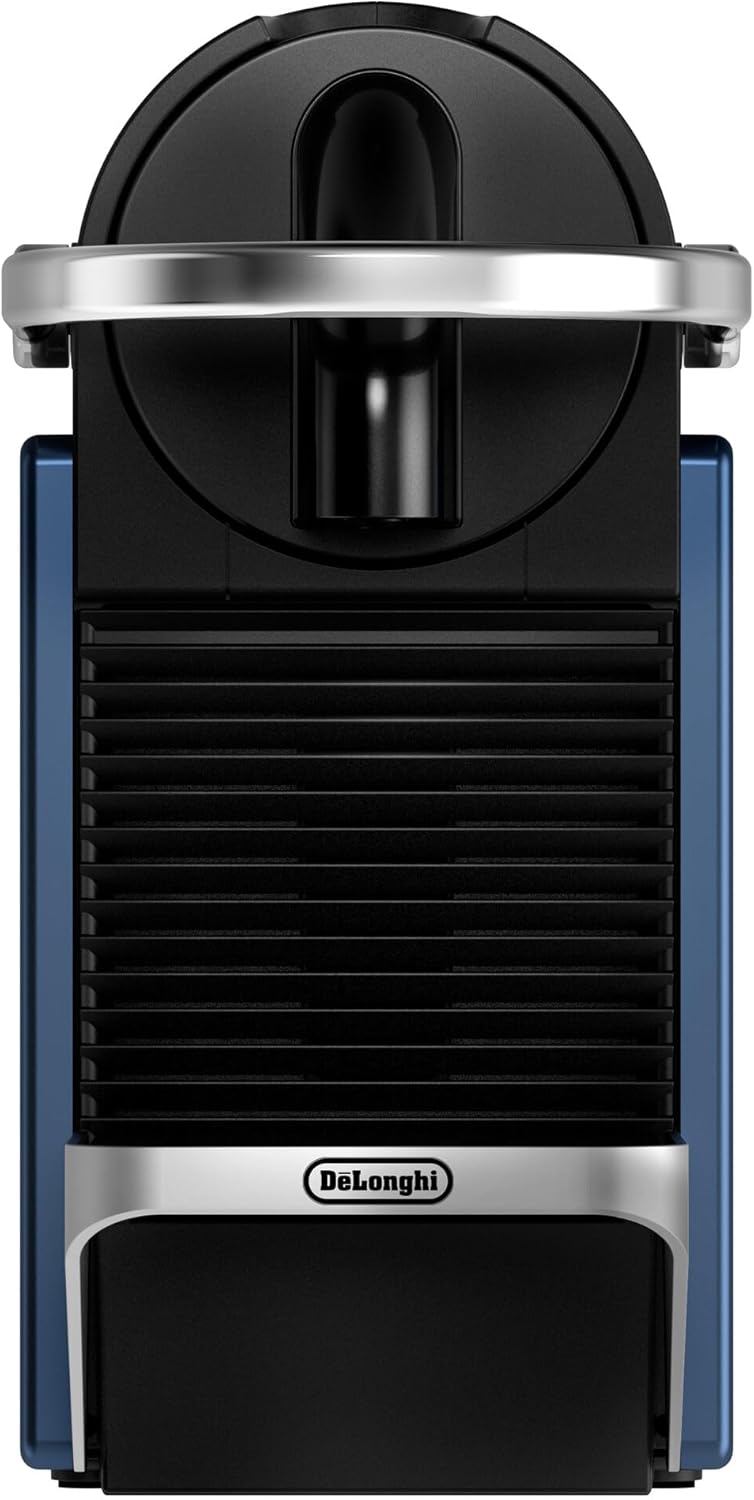 Nespresso Machine à café à capsules DeLonghi EN 124.S Pixie Silver | 1260 W | 0,7 L | Panneaux latéraux à capsules recyclées, métal argenté