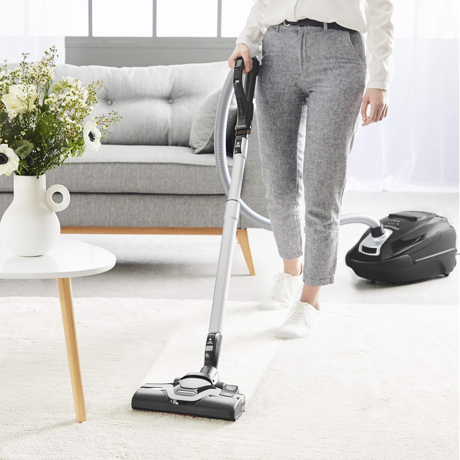 Rowenta Silence Force Aspirateur avec Sac Silencieux, Performant, Capacité 4,5 L & Lot de 4 Sacs Hygiène+, Compatibles avec Les aspirateurs traineau Compact Power, Power XXL