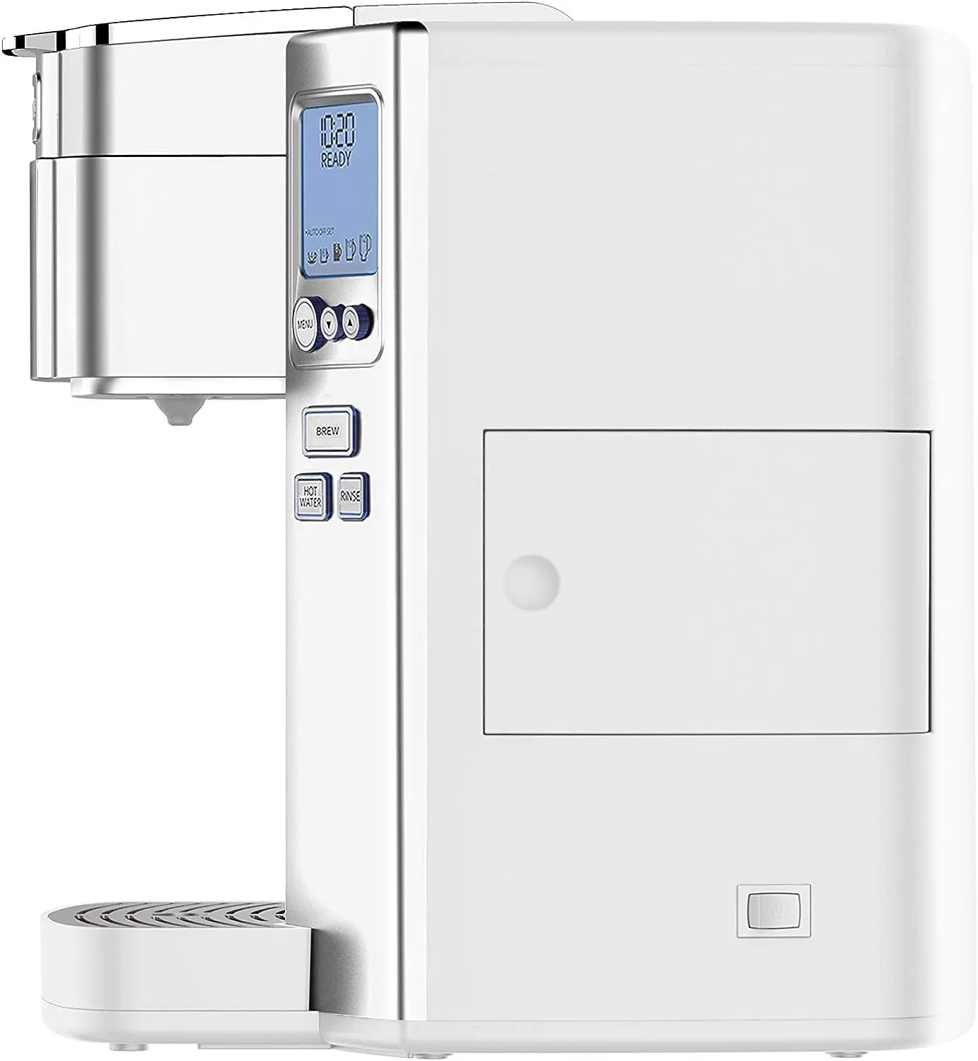 Cuisinart Coffee Maker, Single Serve 72-Ounce Reservoir Coffee Machine, Programmable Brewing & Hot Water Dispenser, Stainless Steel, SS-10P1,Silver