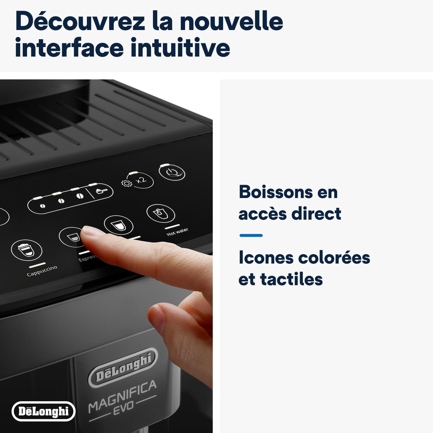 De'Longhi Magnifica Evo Machine a Café Grain ECAM292.81.B, Machine Expresso et Cappucino, 1.8L, 1450W, Noir [Exclusif Amazon]