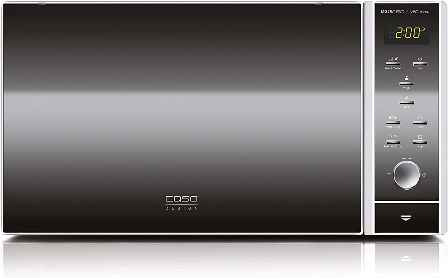 Caso Micro-ondes MG Ceramic Menu 2 in 1 20 l Edelstaahl