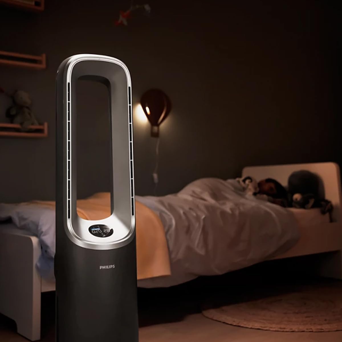 Philips Air Performer 3-en-1 : Purificateur, Chauffage & Ventilateur Rafraîchisseur – Nettoie 70m², Élimine 99,97% des Allergènes et Polluants. Filtre HEPA, Capteurs Intelligents, App (AMF870/15)