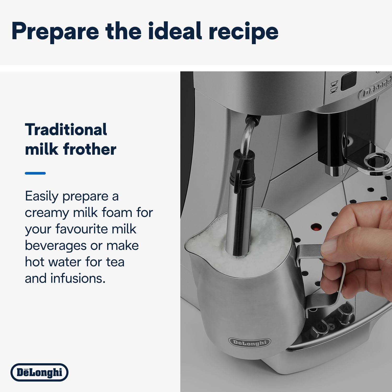 De'Longhi ECAM 22110 SB Cafetière automatique / 1.8L Gris (Import Allemagne)