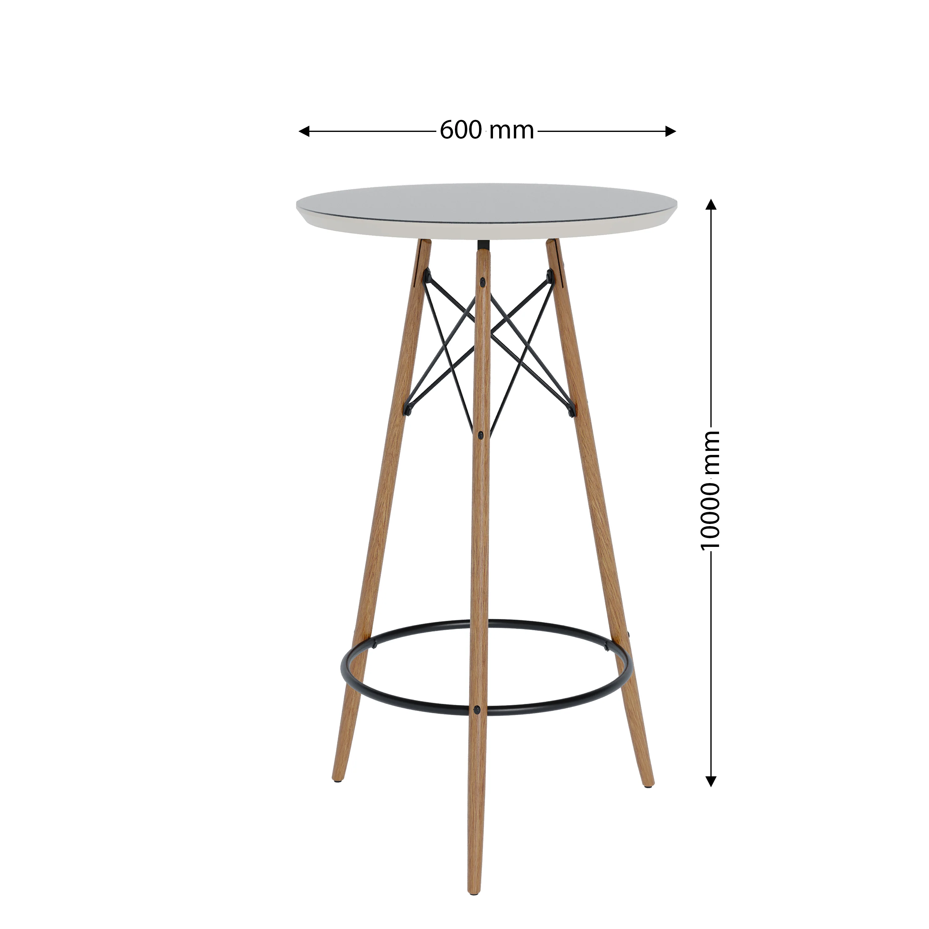 TABLE MESA BISTRO GOURMET OFF WHITE  91