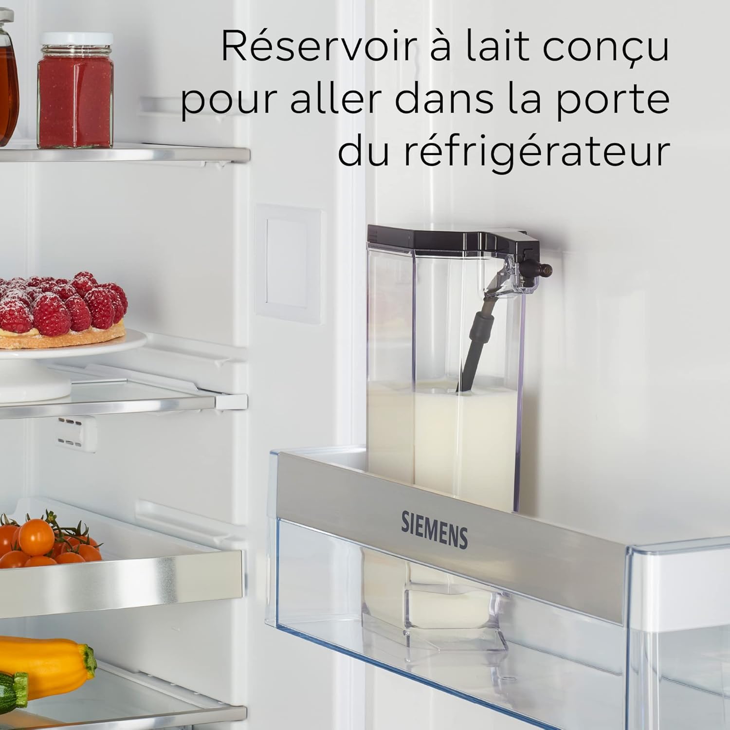 SIEMENS, machine à café tout automatique, EQ.500 integral, aromaDouble Shot, système autoMilk Clean, ceramDrive, affichage coffeeSelect, oneTouch DoubleCup, Noir saphir métallique, TQ505R09