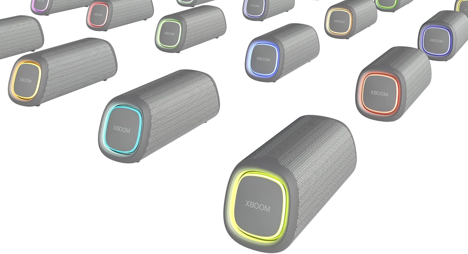 LG, Enceinte Bluetooth puissante, Portable, Enceinte Bluetooth Lumineuse, XBOOM 360°, Éclairage Personnalisable, Jusqu'à 24h d'autonomie, Enceinte Bluetooth Design, DXO2T