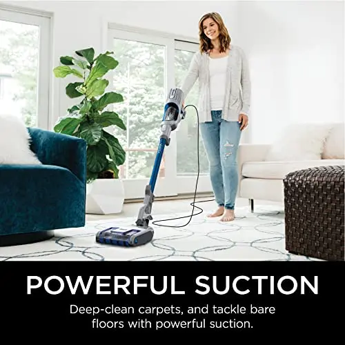 Shark HZ702 Ultralight PetPro Corded Stick Vacuum with PowerFins HairPro Odor Neutralizer Technology, Wine Purple, 0.37 L Capacity