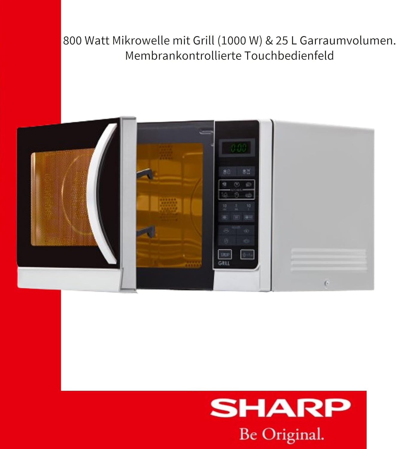 Sharp Home Appliances R742INW micro-onde Comptoir Micro-onde combiné 25 L 900 W Argent