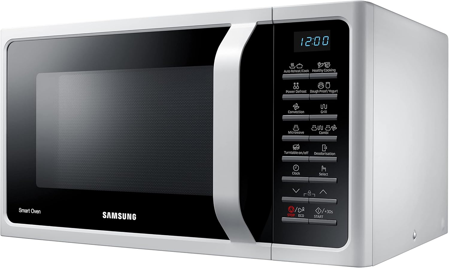 Samsung Four à micro-ondes combiné SmartOven MC2BH5015AW/ET, cuisson ventilée, Fresh Menu, Micro-ondes + Grill 900 W + 1500 W, 28 L, 52 l x 31 h x 47 cm, blanc