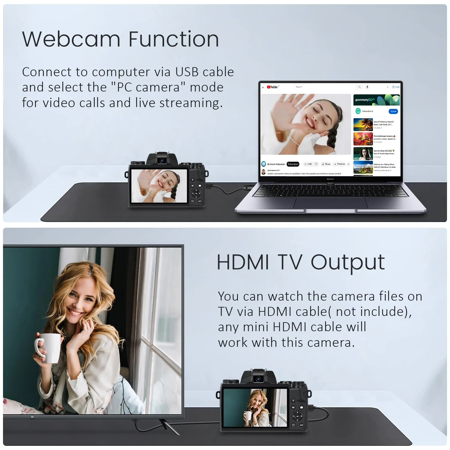 Saneen Digital 4k Cameras for Photography & Video